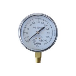 Fire sprinkler pressure gauge