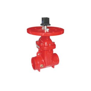 Grooved NRS gate valve with post flange and wrench nut