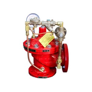 Flanged angle type pressure relief valve