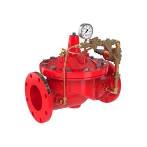 Flanged globe type pressure relief valve