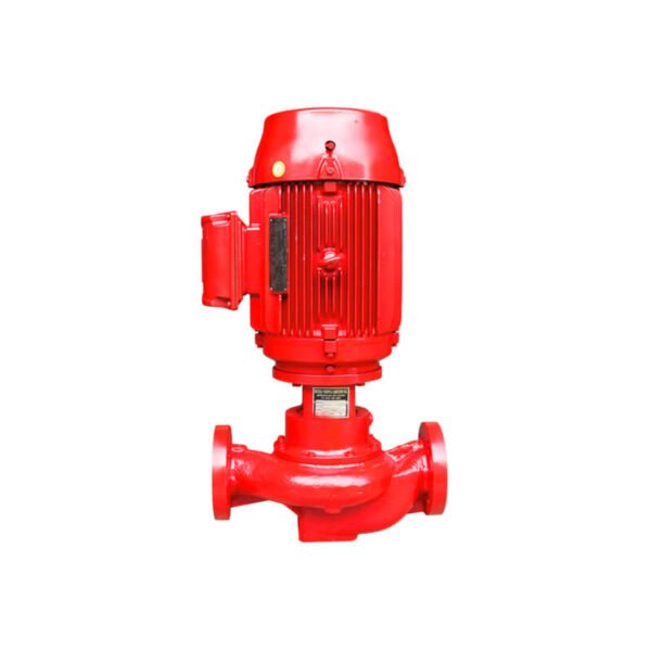 Vertical in-line fire pump