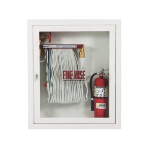 Fire hose and extinguisher cabinet