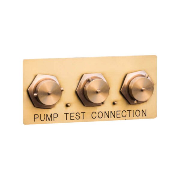 Flush fire pump test connection (Less valve)