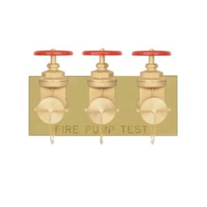 Flush fire pump test connection (With valves)