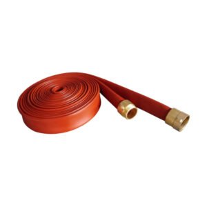 Rubber covered fire hose