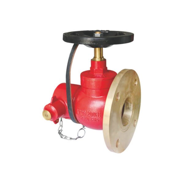 Horizontal type wet landing valve