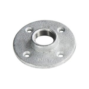 Malleable iron hubbed threaded flange