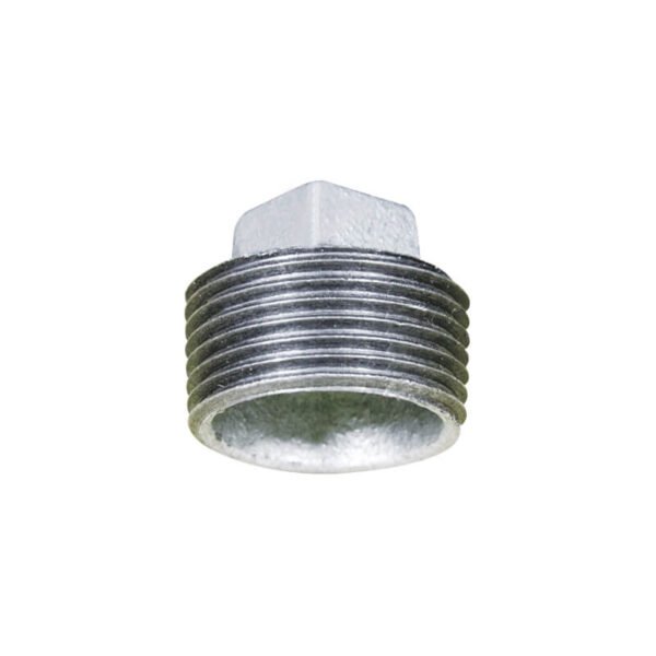 Malleable iron square head plug (Cored plug)