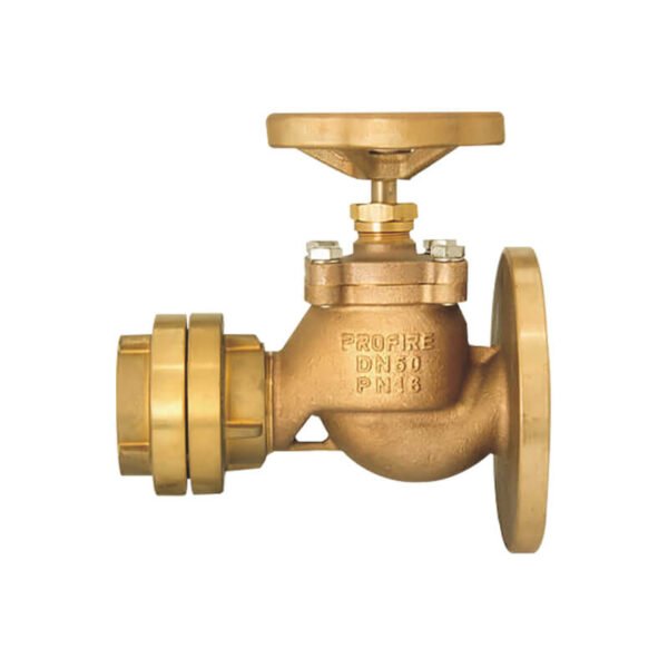 Marine straight hydrant valve