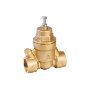 Brass filtering reducing valve